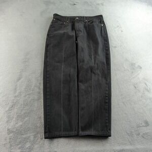 Levis 550 Jeans 35 (Fits 34x28) Black Faded Relaxed Wide Baggy Denim Cotton
